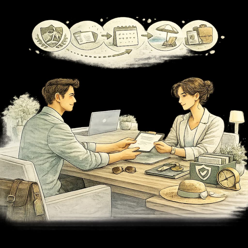 Illustration for Manage Holiday Request