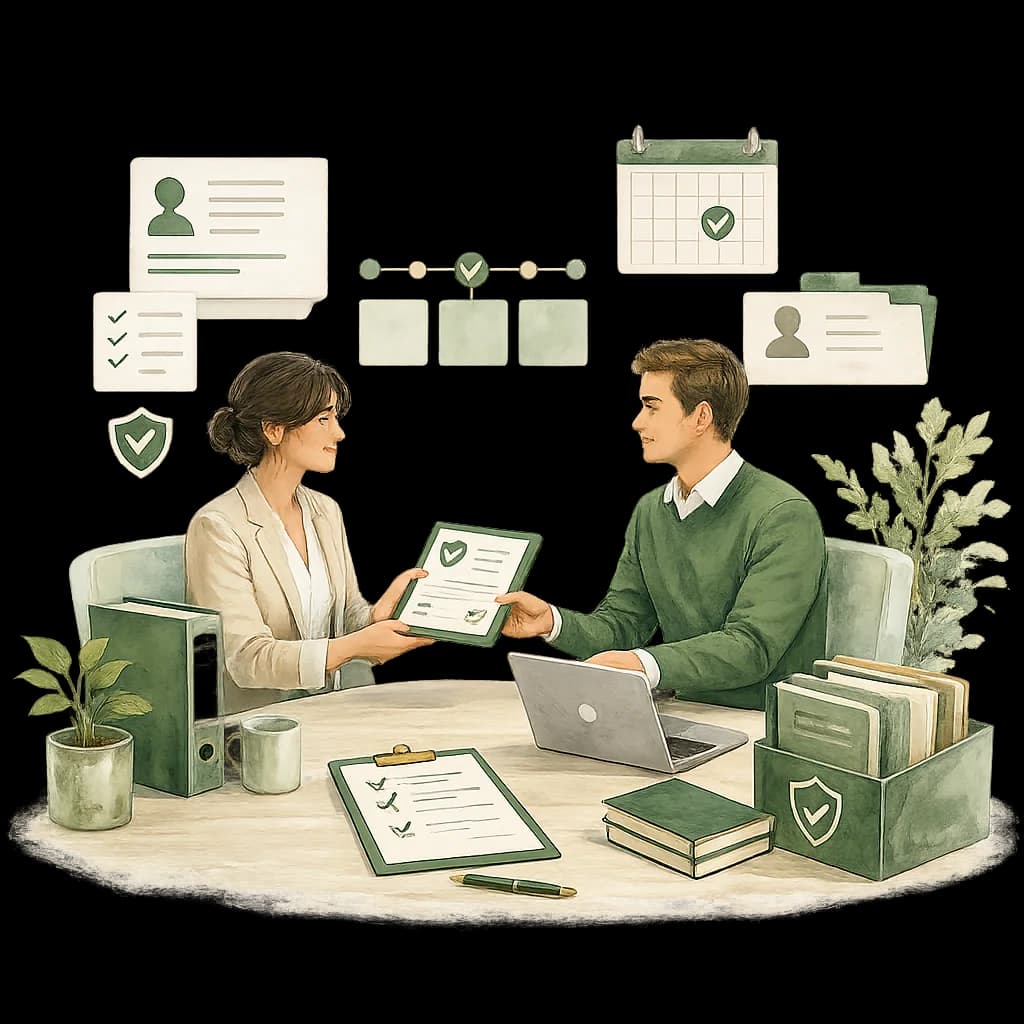 Illustration for Conduct Return-to-Work Meeting