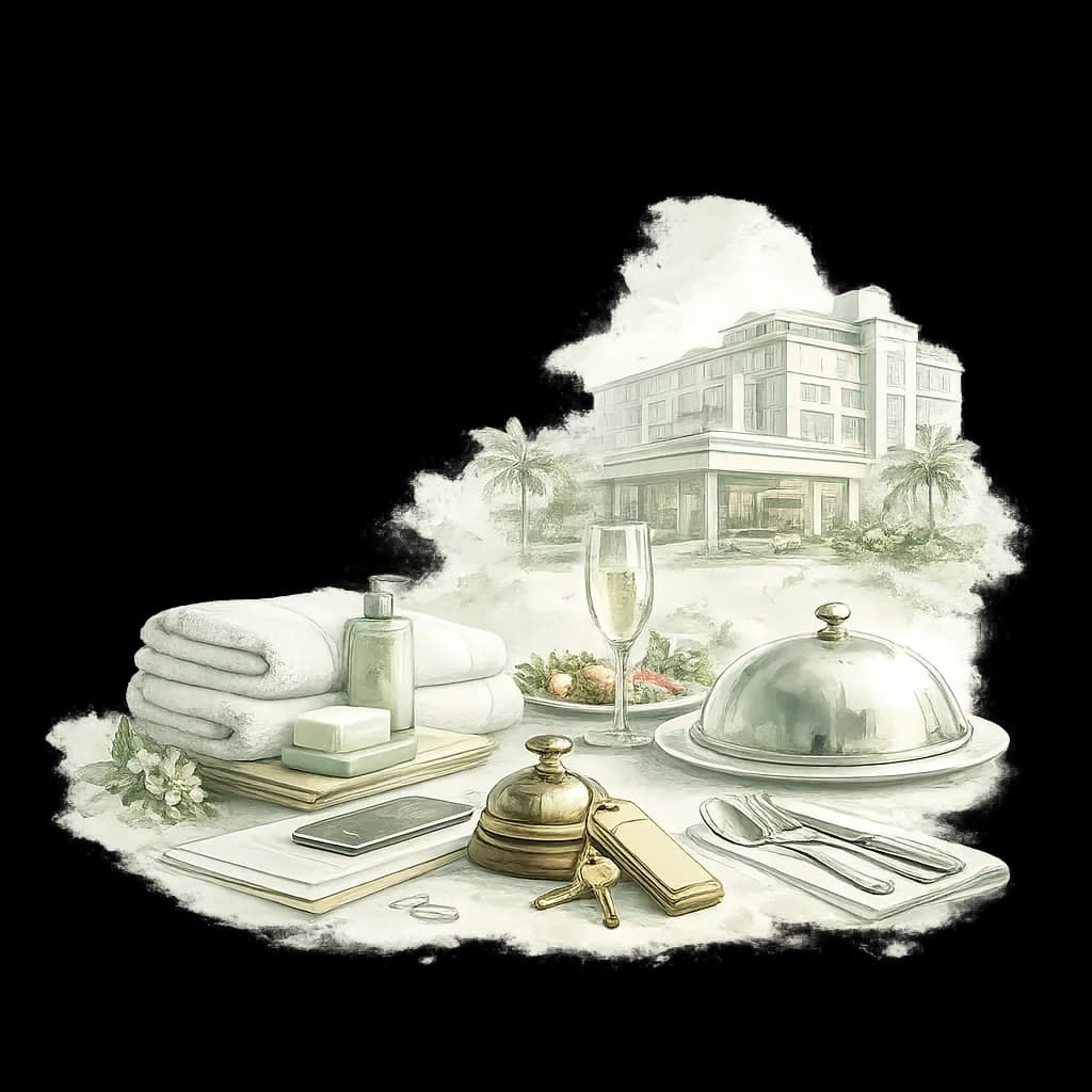 Accommodation & Food workplace illustration