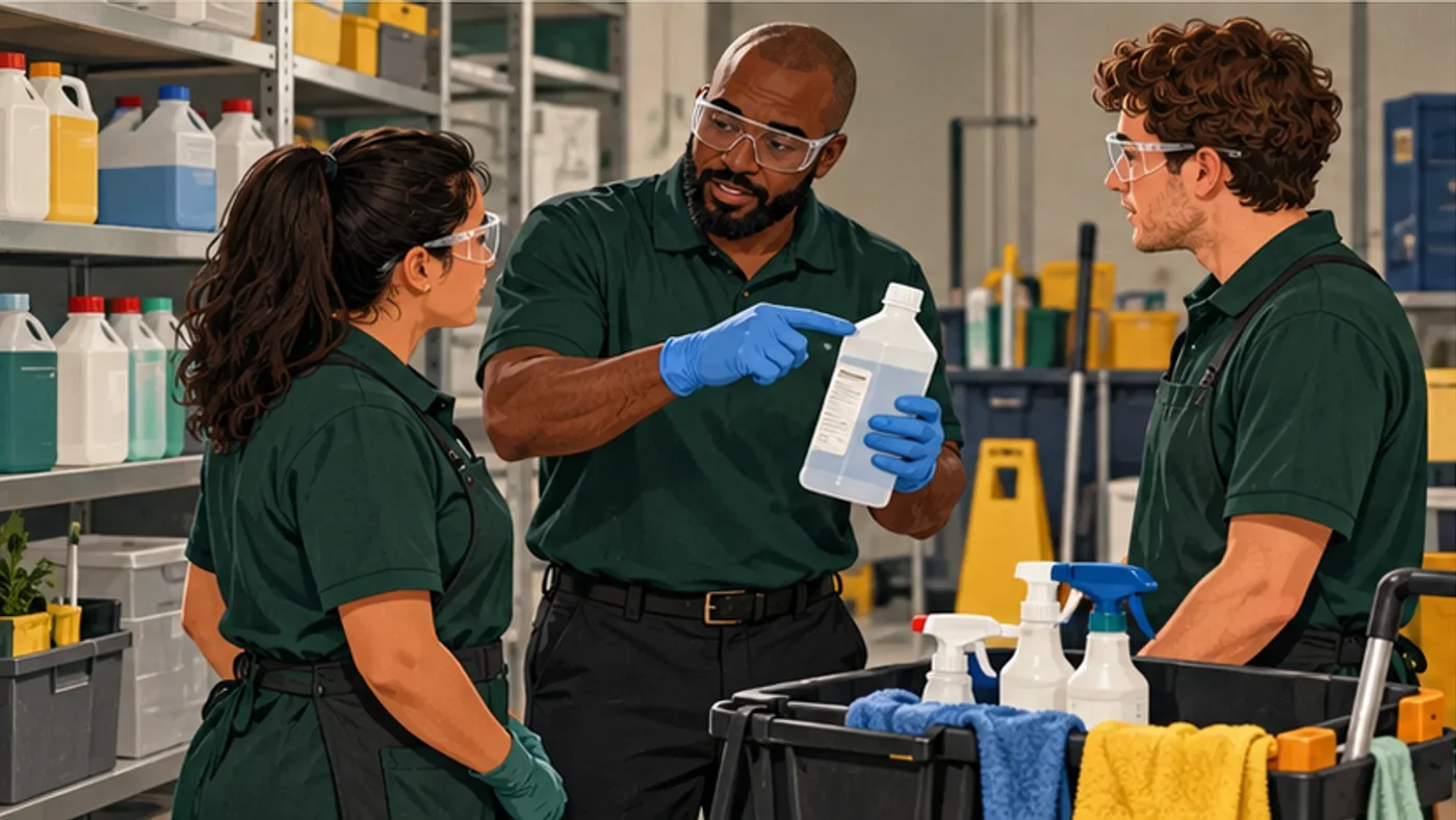 A site induction covering chemicals, equipment and protective measures