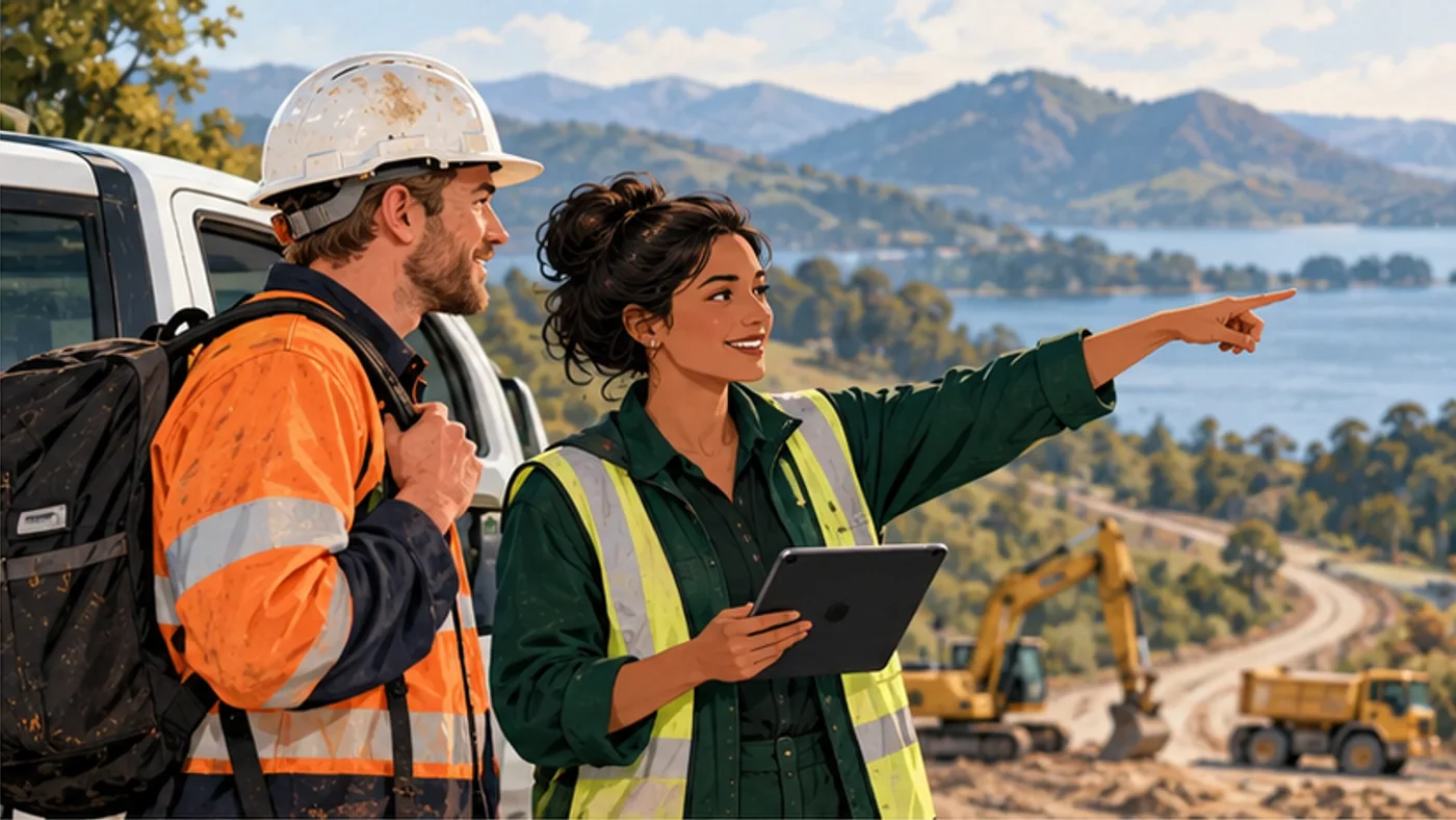 A construction manager coordinating sites, travel and project assignments