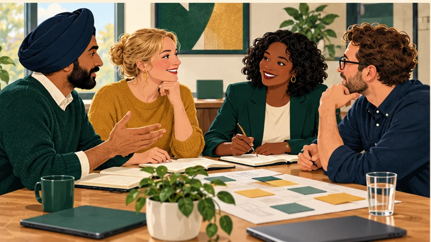 A manager and employee planning family leave and workplace cover
