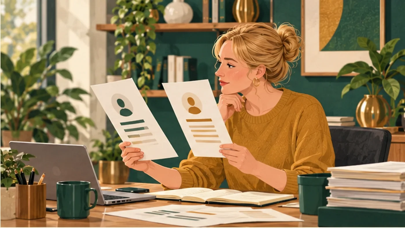 An employer comparing roles, duties and proposed structures
