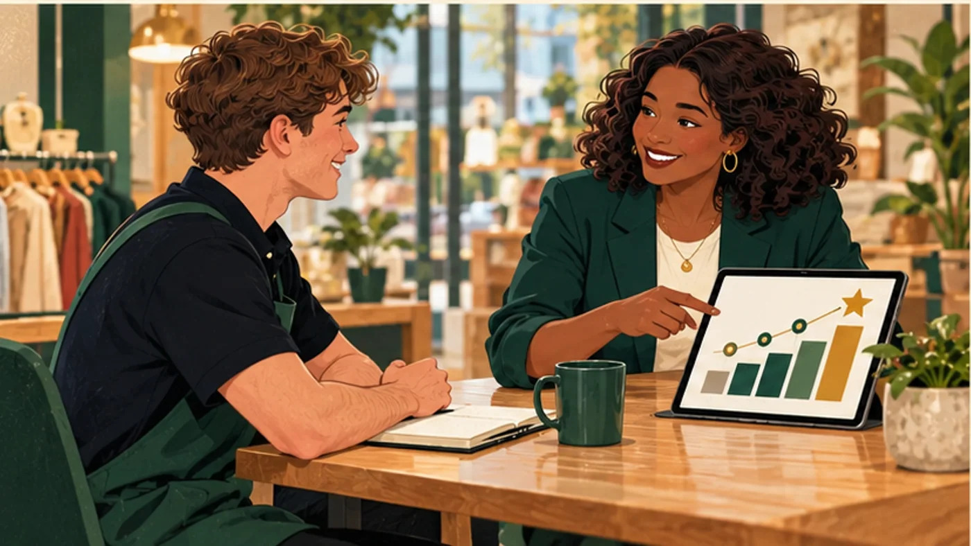 A retail induction covering stock, payments and customer safety