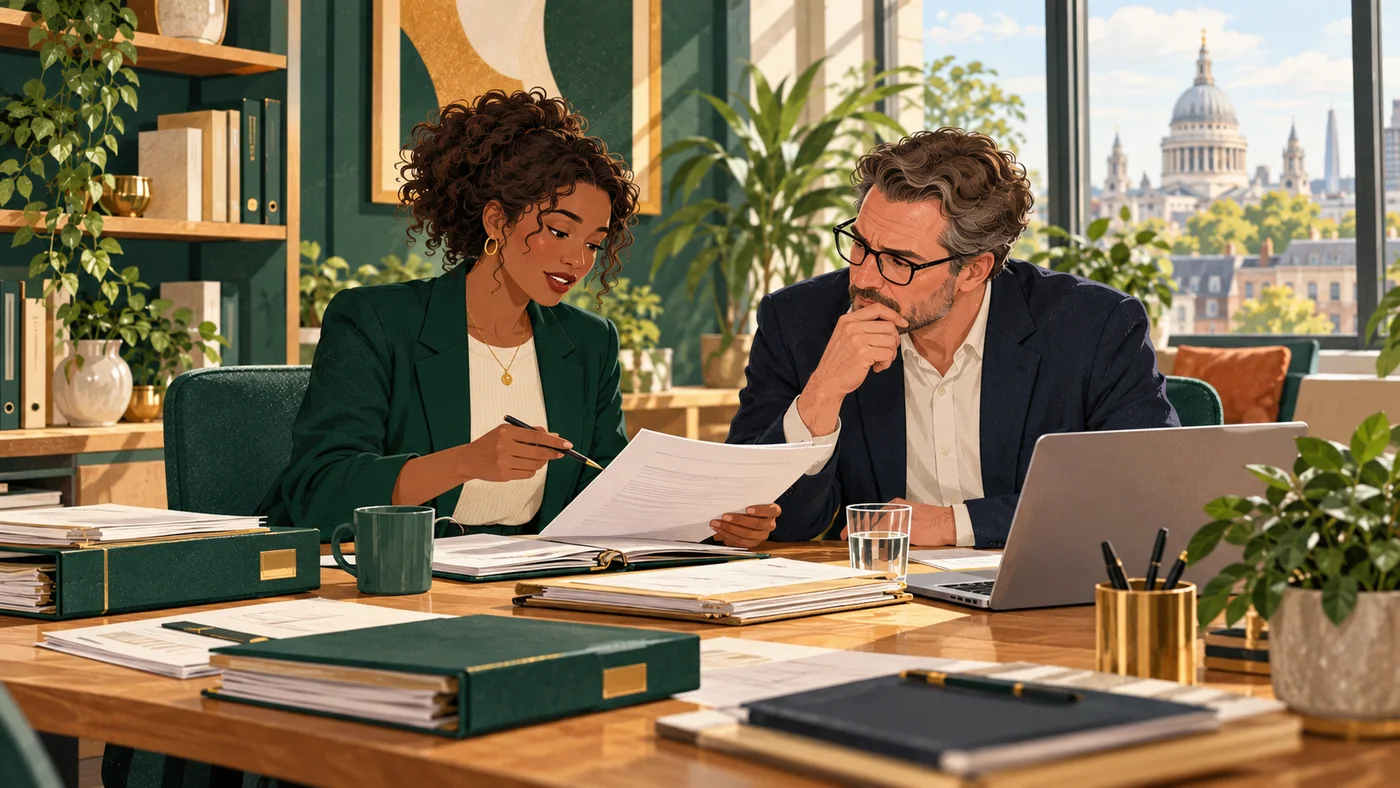 An HR adviser checking a fair process before a final decision
