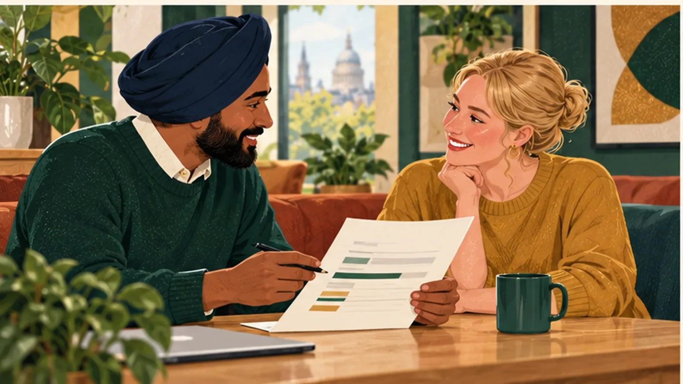 A worker and manager reviewing regular hours and availability