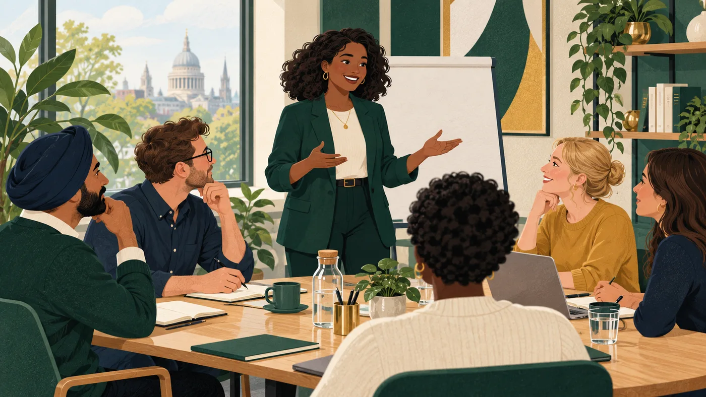 A manager leading respectful-workplace and harassment-prevention training