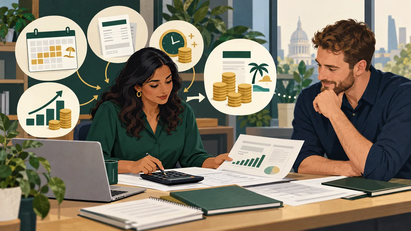 A payroll professional checking holiday pay against normal earnings and variable pay