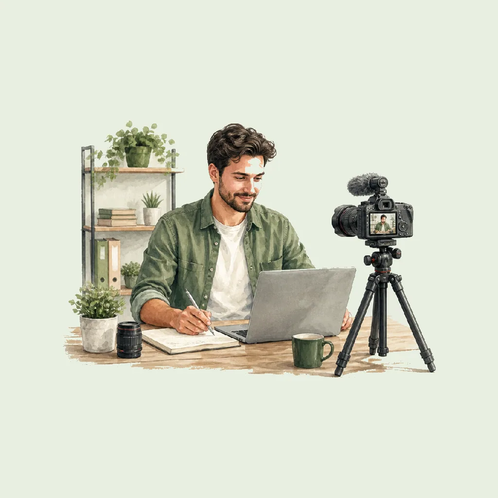 Content Creator (Video) HRHeaven role illustration for Advertising & Marketing employment contract pages