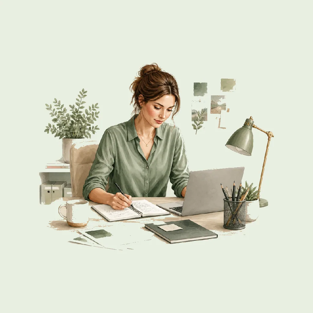 Copywriter (Creative) HRHeaven role illustration for Advertising & Marketing employment contract pages