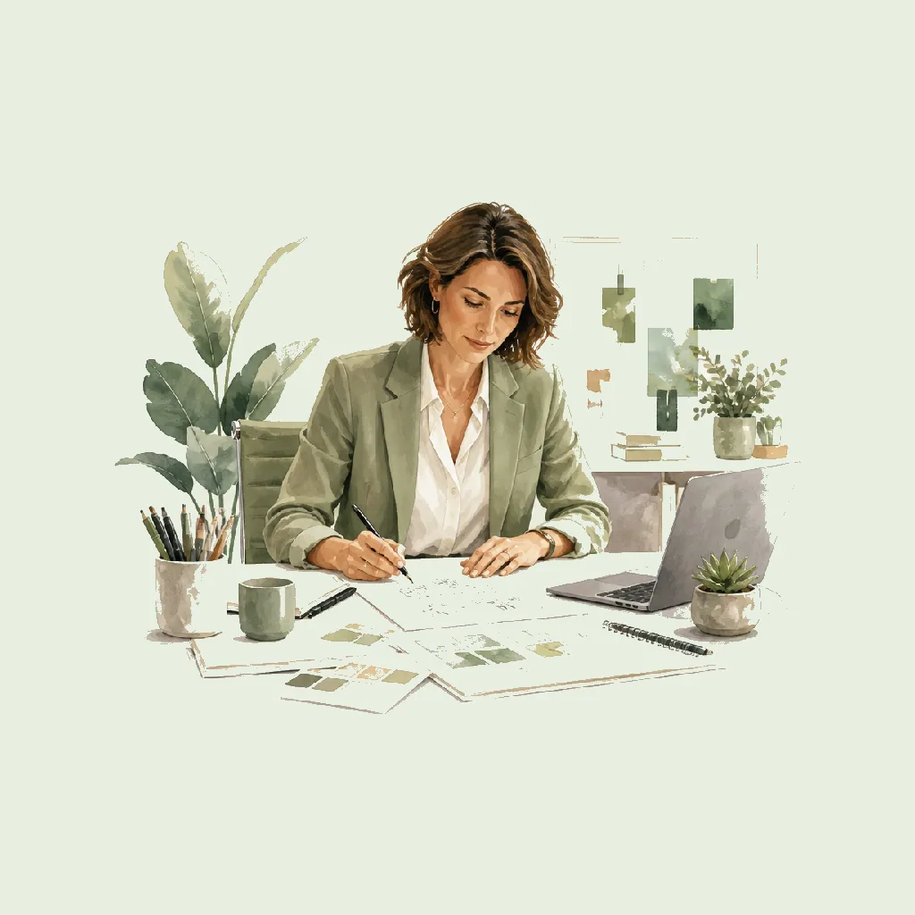 Creative Director (Design) HRHeaven role illustration for Advertising & Marketing employment contract pages