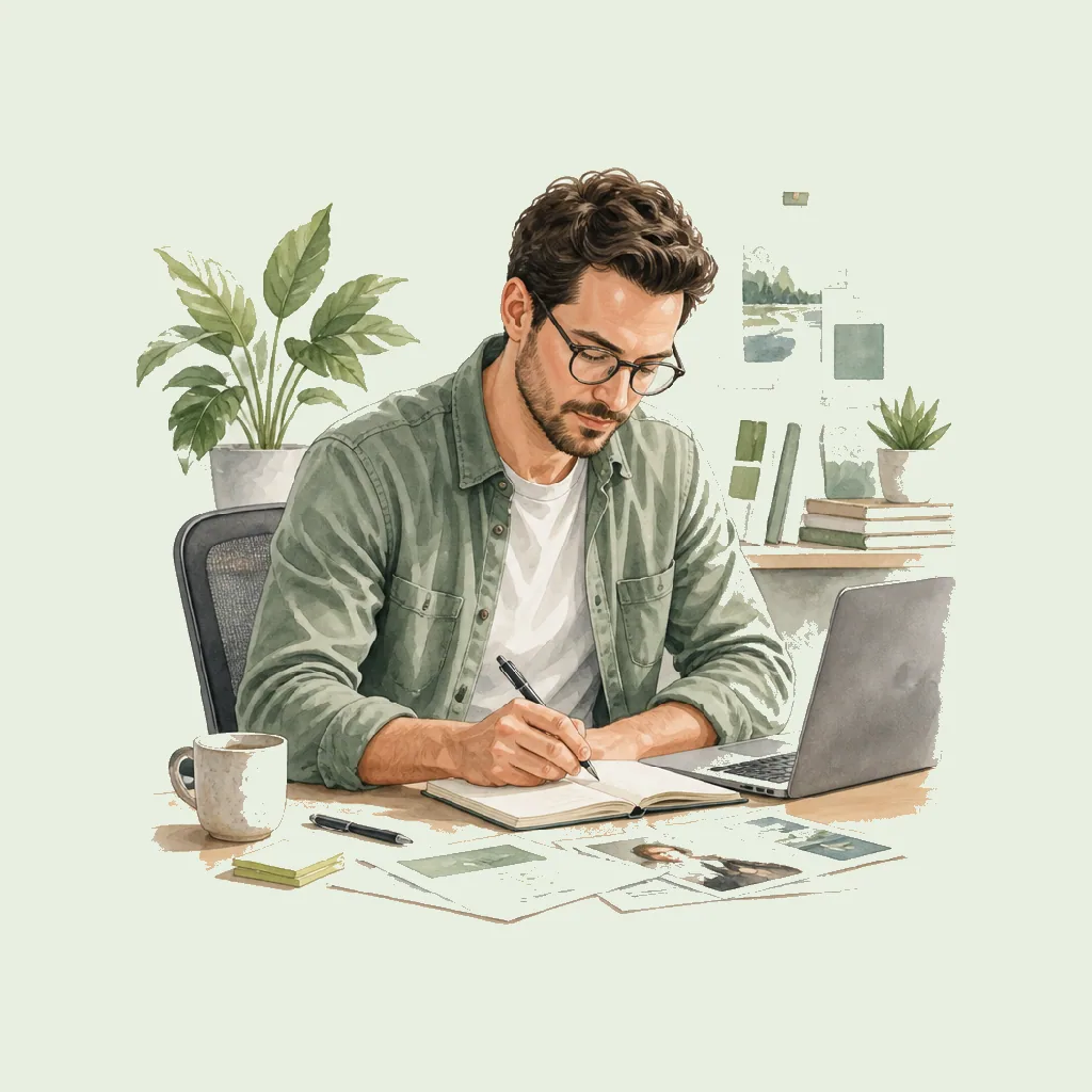 Senior Copywriter (Agency) HRHeaven role illustration for Advertising & Marketing employment contract pages