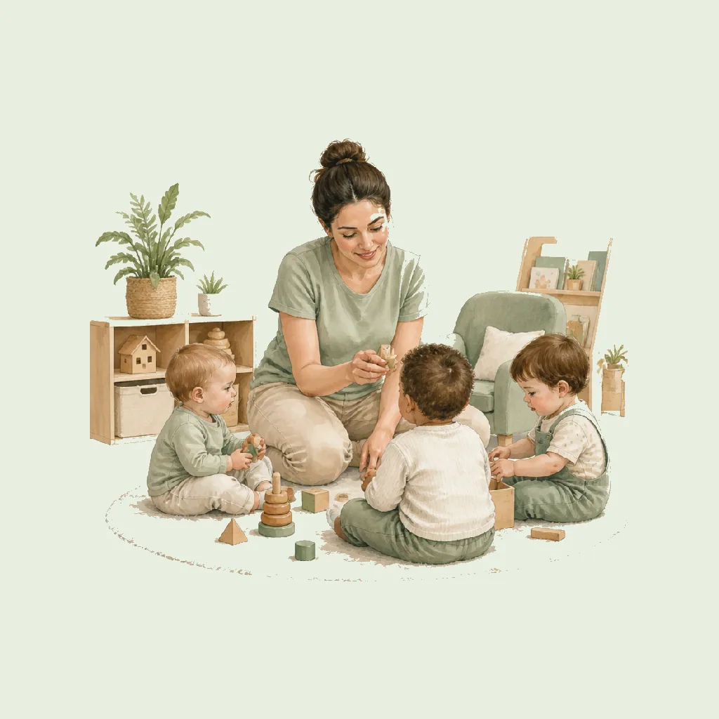 Room Leader (Baby/Toddler/Preschool) HRHeaven role illustration for Child Day-Care employment contract pages