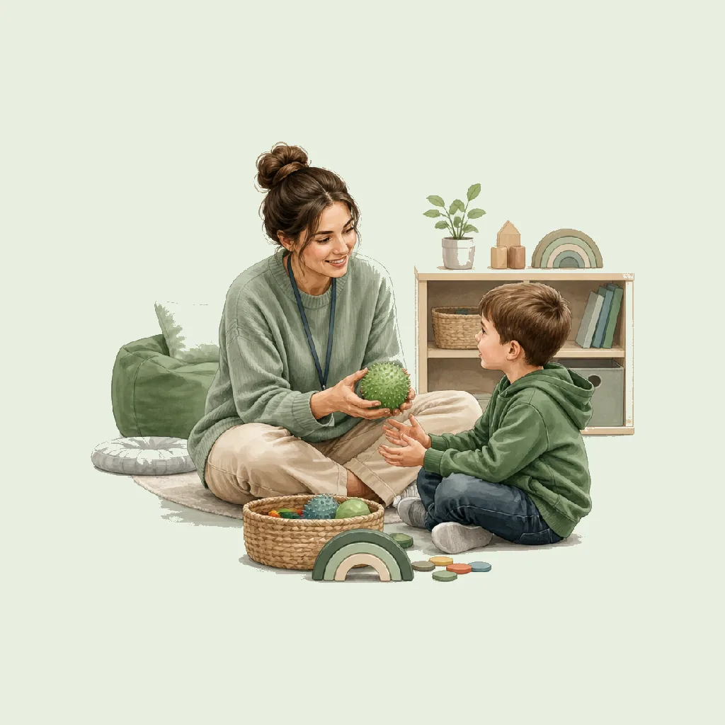 Support Worker (SEND/Inclusion) HRHeaven role illustration for Child Day-Care employment contract pages