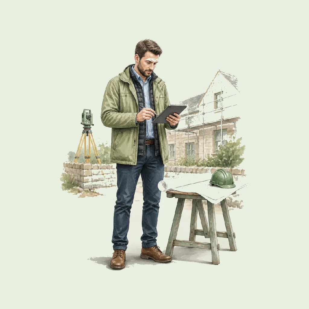 Building Surveyor HRHeaven role illustration for Construction employment contract pages