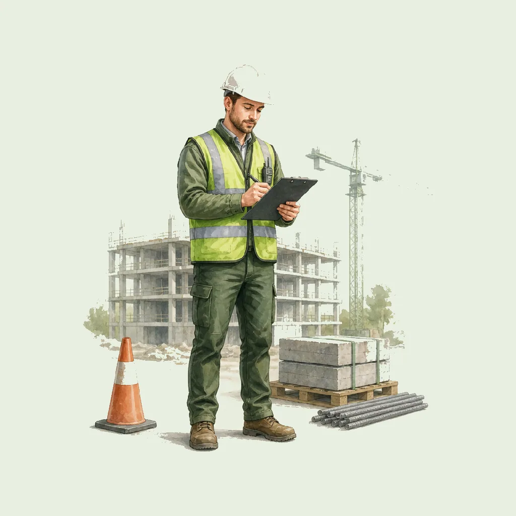 Health & Safety Officer HRHeaven role illustration for Construction employment contract pages