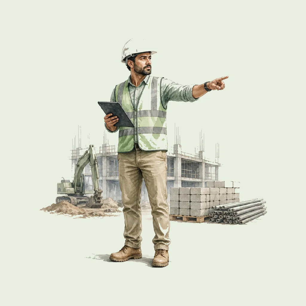 Site Supervisor HRHeaven role illustration for Construction employment contract pages