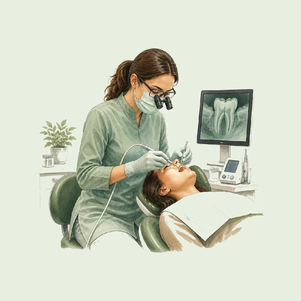 Specialty Dentist (Endodontist - Root Canal) HRHeaven role illustration for Dental Practice employment contract pages