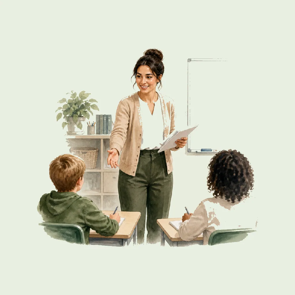 Supply Teacher HRHeaven role illustration for Education employment contract pages