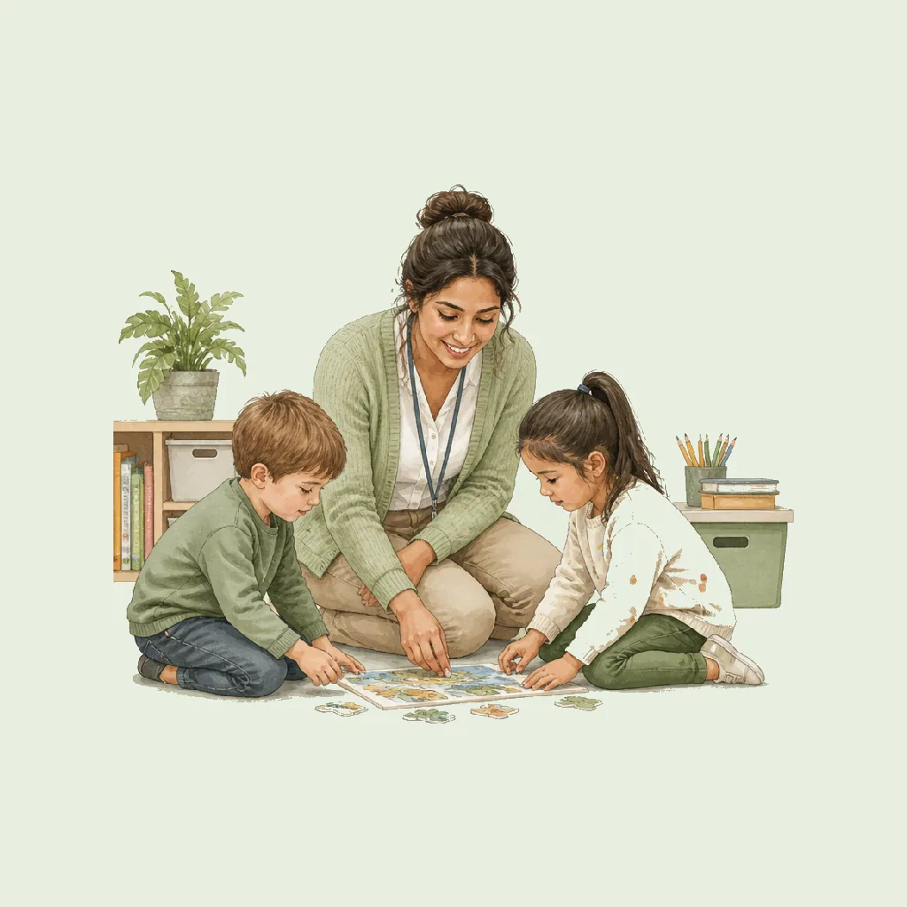 Teaching Assistant (TA) HRHeaven role illustration for Education employment contract pages
