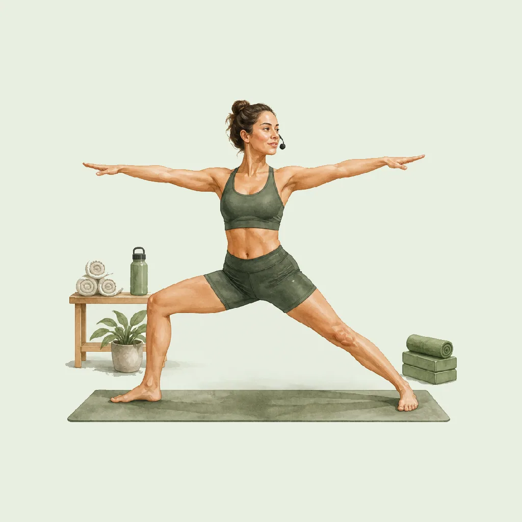 Hot Yoga Teacher (Bikram) HRHeaven role illustration for Fitness employment contract pages