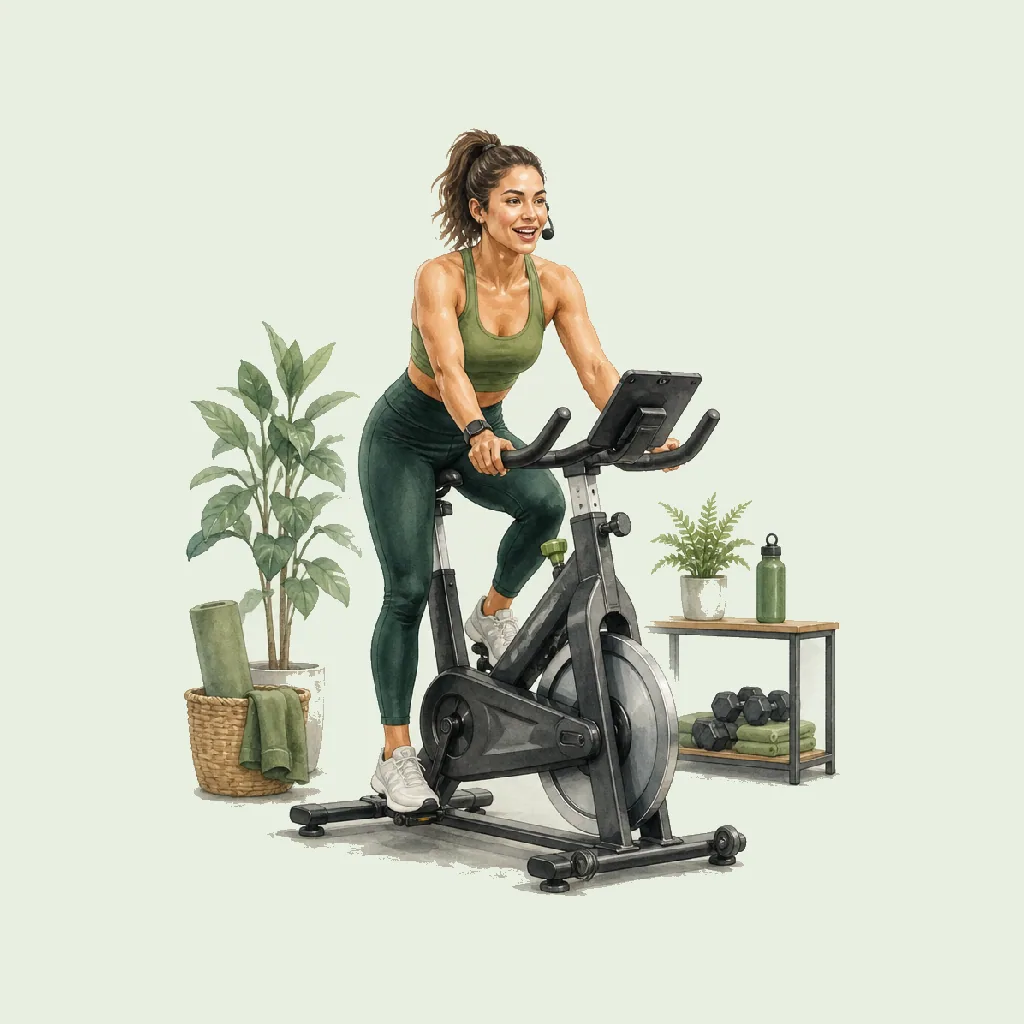 Spin Instructor (Indoor cycling) HRHeaven role illustration for Fitness employment contract pages