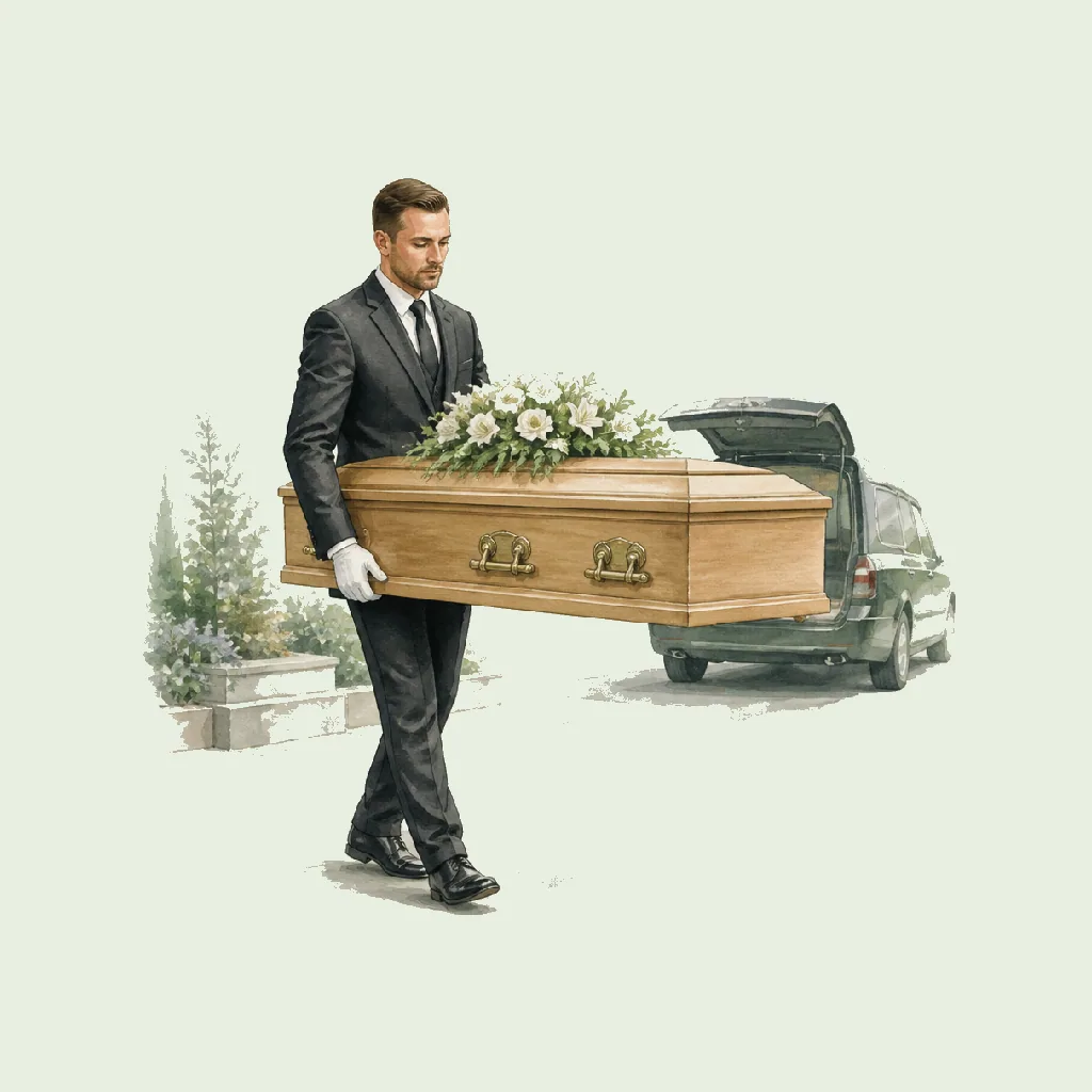 Funeral Operative (Bearer) HRHeaven role illustration for Funeral employment contract pages