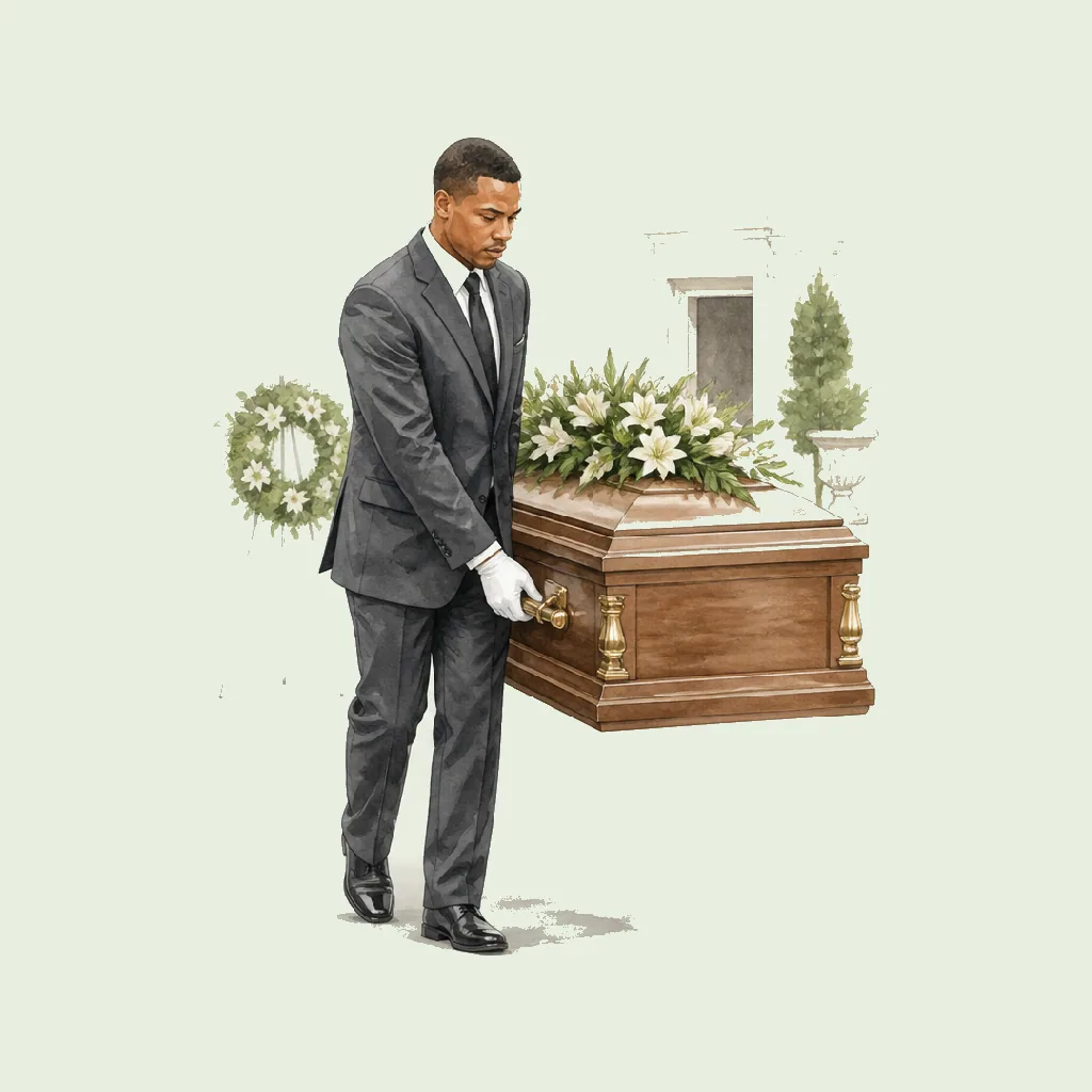 Pallbearer (Ceremonial) HRHeaven role illustration for Funeral employment contract pages
