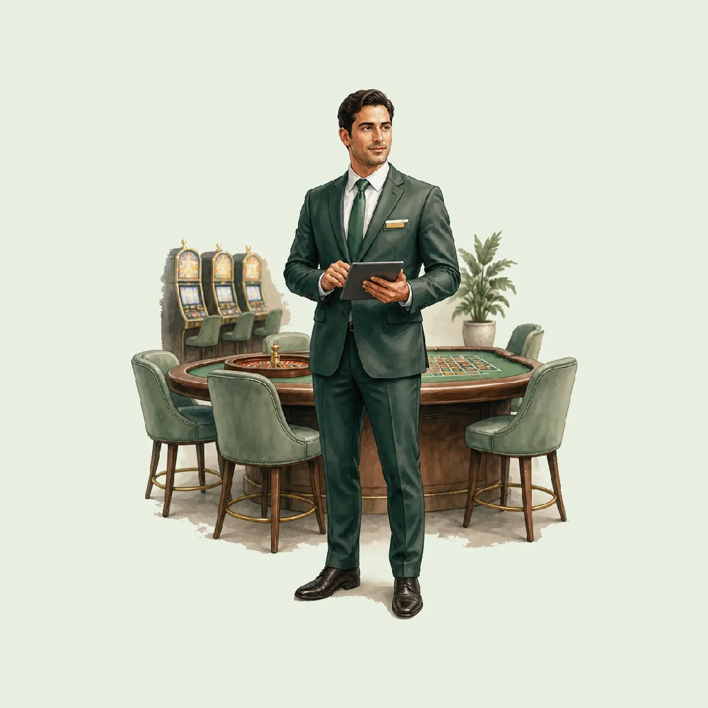 Casino Manager HRHeaven role illustration for Gambling employment contract pages
