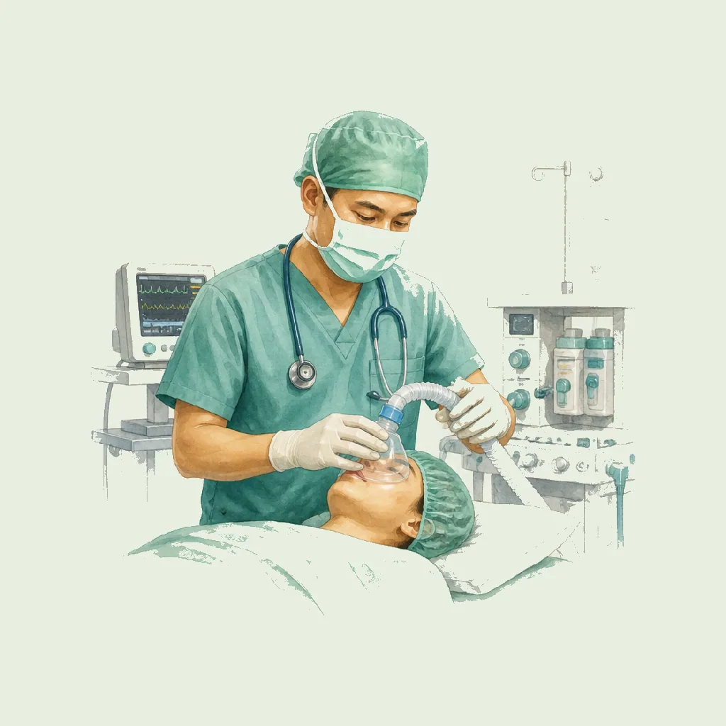 Anaesthetist HRHeaven role illustration for Human Health employment contract pages