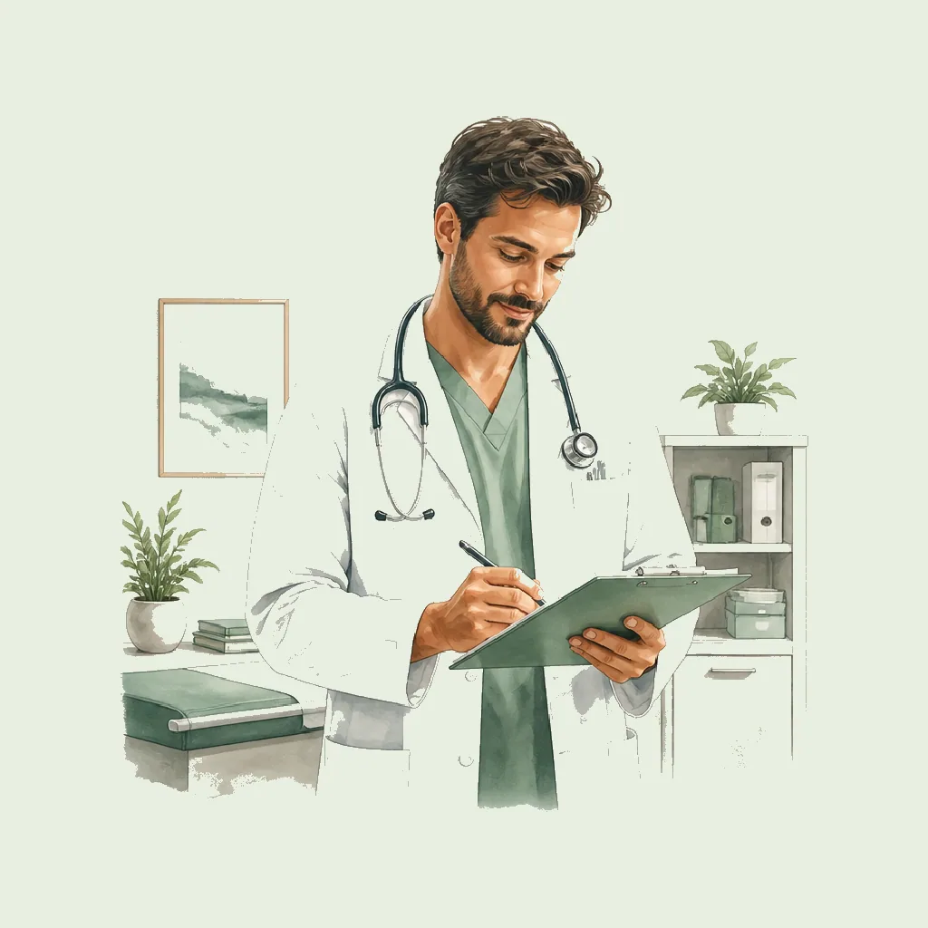 Hospital Doctor HRHeaven role illustration for Human Health employment contract pages