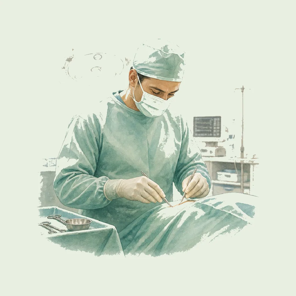 Surgeon HRHeaven role illustration for Human Health employment contract pages