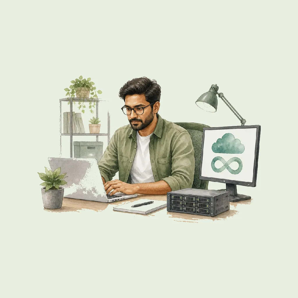 DevOps Engineer HRHeaven role illustration for Information & Communication employment contract pages