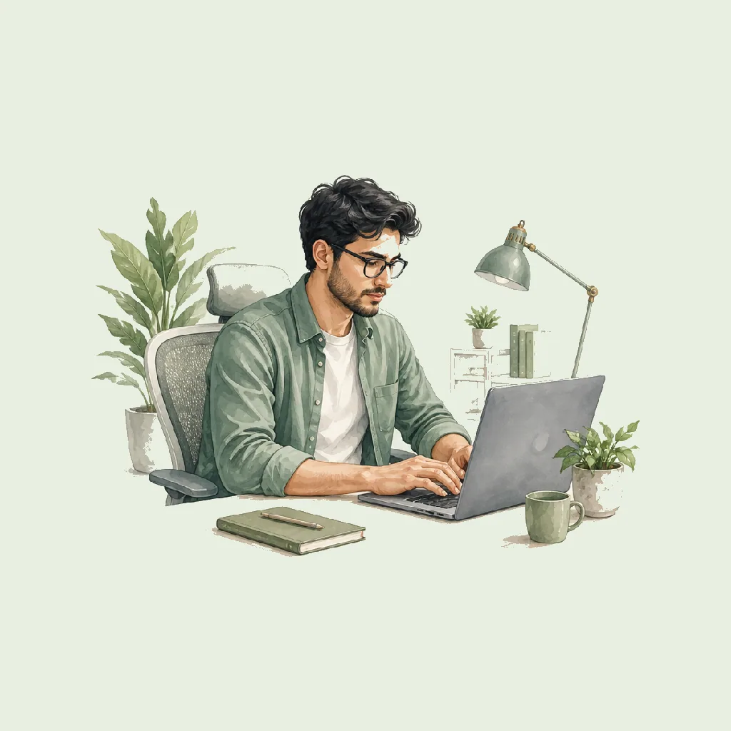 Front End Developer HRHeaven role illustration for Information & Communication employment contract pages