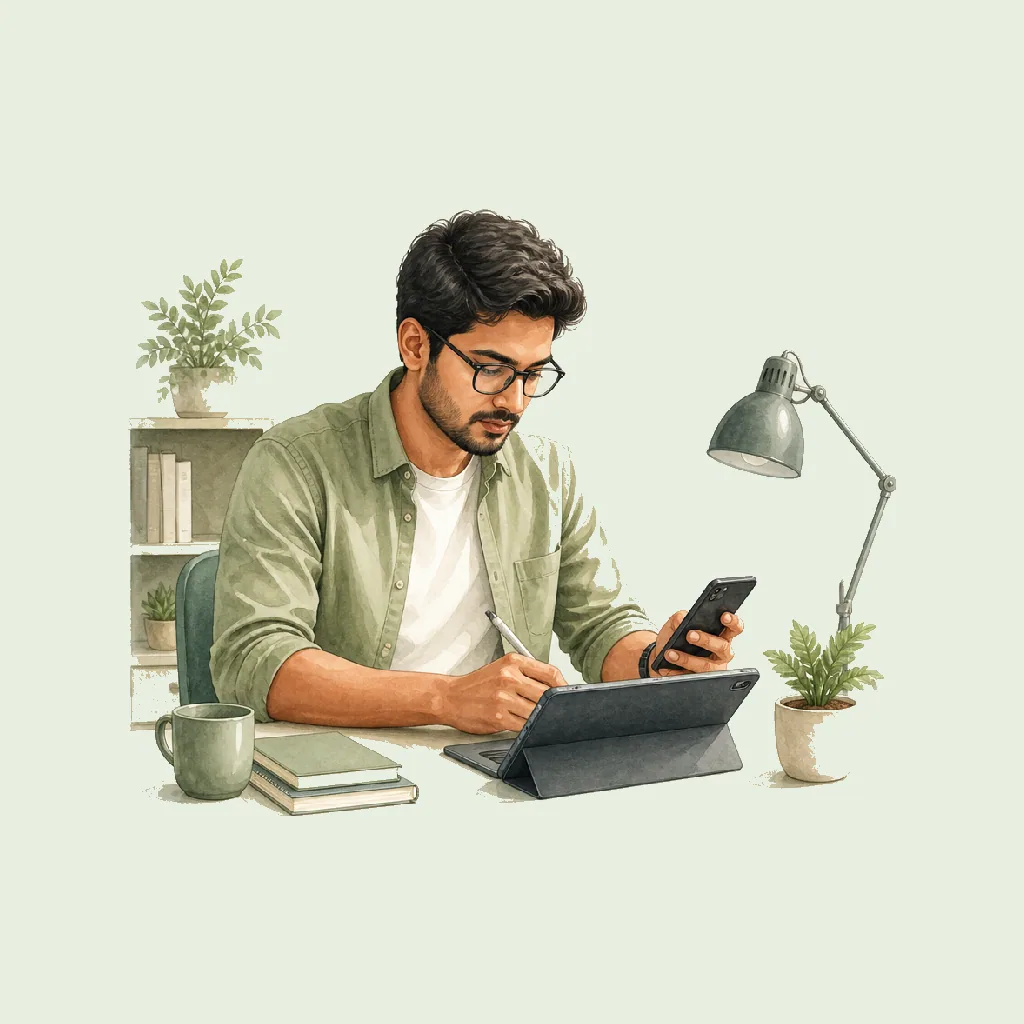 Mobile App Developer HRHeaven role illustration for Information & Communication employment contract pages