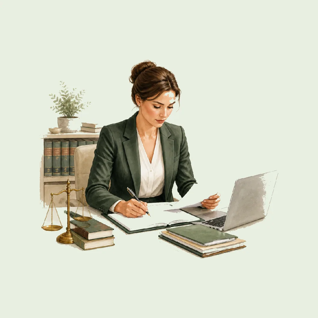 Senior Associate Solicitor HRHeaven role illustration for Legal employment contract pages