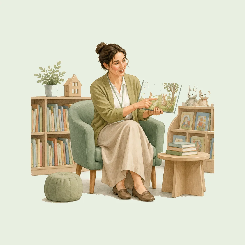 Children's Librarian (Promotion) HRHeaven role illustration for Libraries & Archives employment contract pages