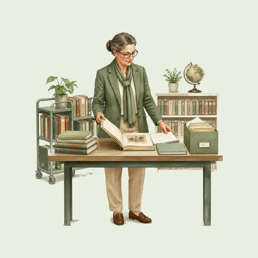 Senior Librarian (Supervisory) HRHeaven role illustration for Libraries & Archives employment contract pages