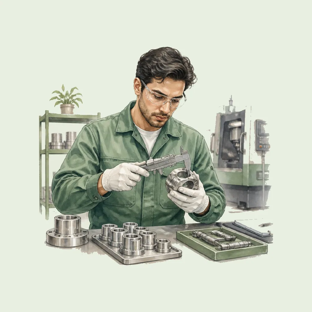 Quality Control Inspector HRHeaven role illustration for Manufacturing employment contract pages