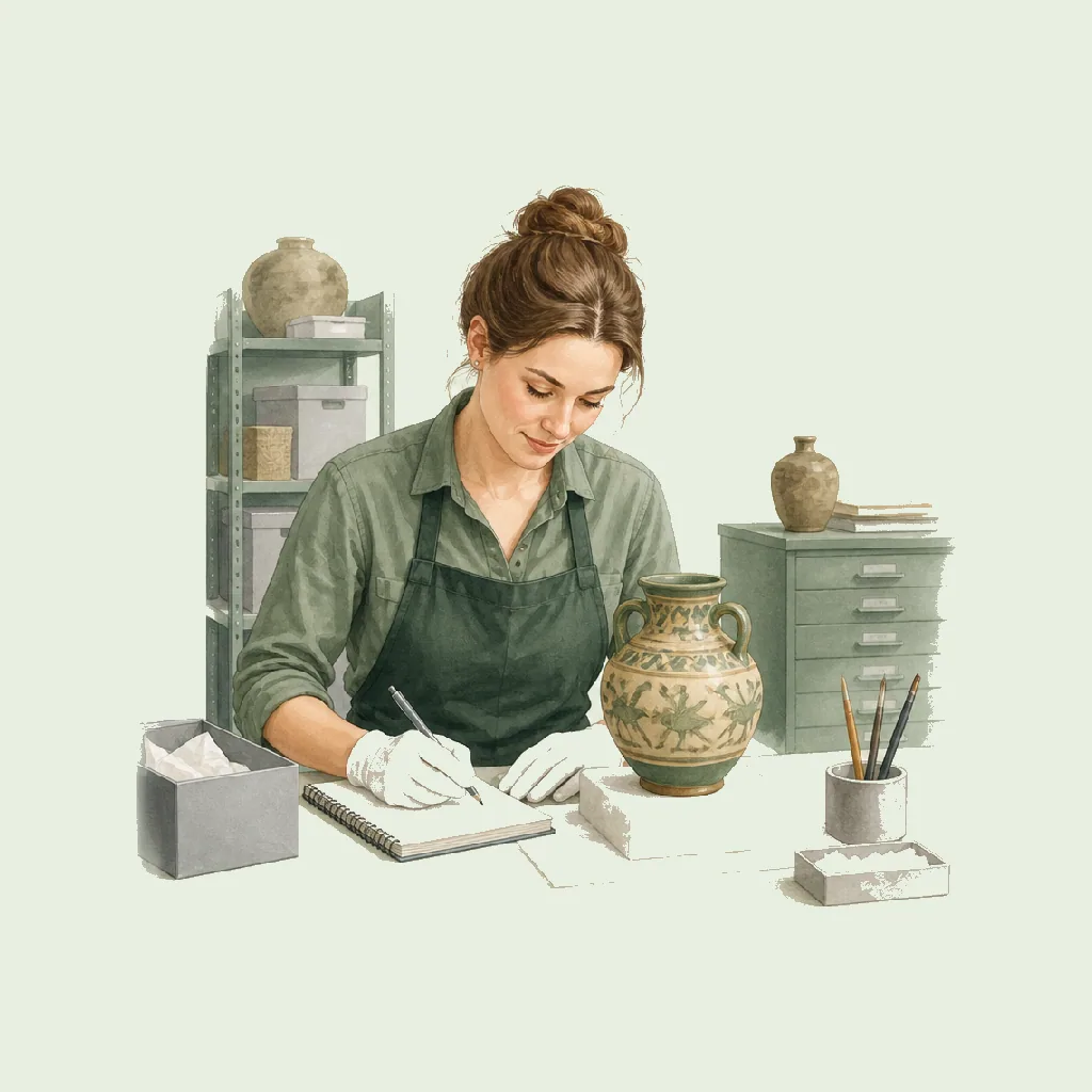 Collections Assistant (Registration) HRHeaven role illustration for Museums & Heritage employment contract pages