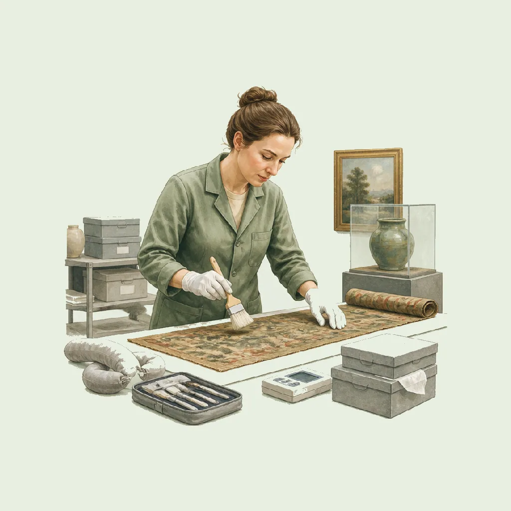 Conservator (Preventive) HRHeaven role illustration for Museums & Heritage employment contract pages