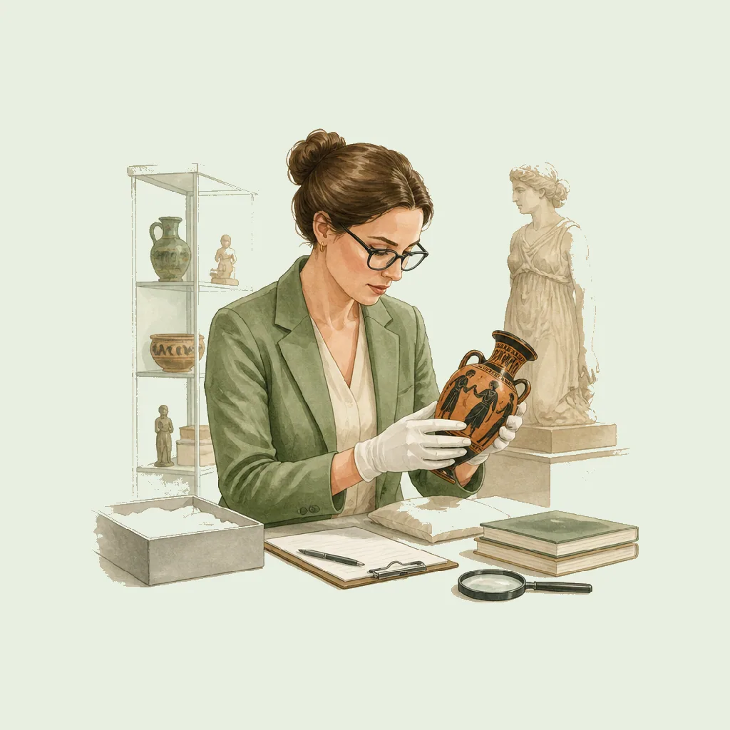 Museum Curator (Collections) HRHeaven role illustration for Museums & Heritage employment contract pages