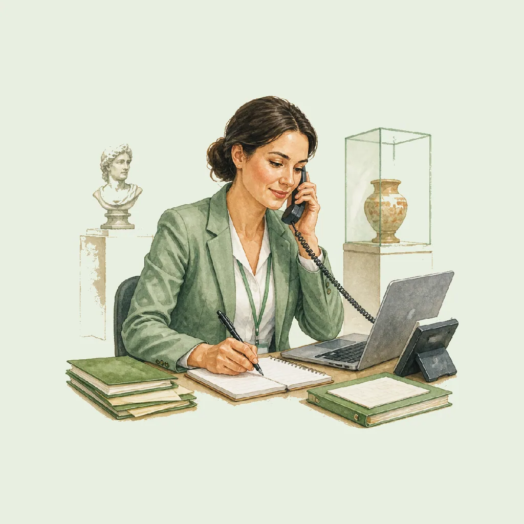 Visitor Experience Manager (Complaints) HRHeaven role illustration for Museums & Heritage employment contract pages