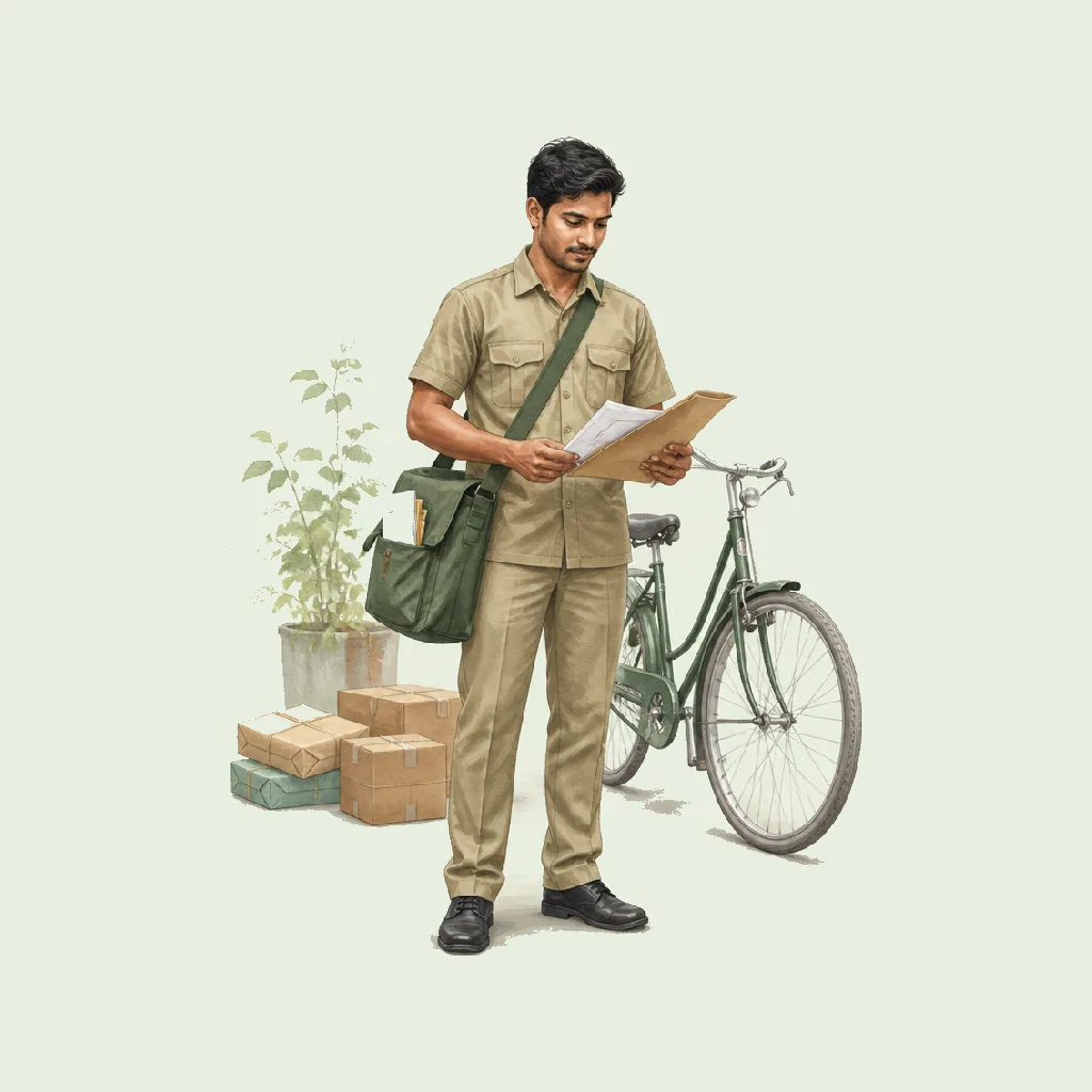 Delivery Officer (RM) HRHeaven role illustration for Postal & Courier employment contract pages