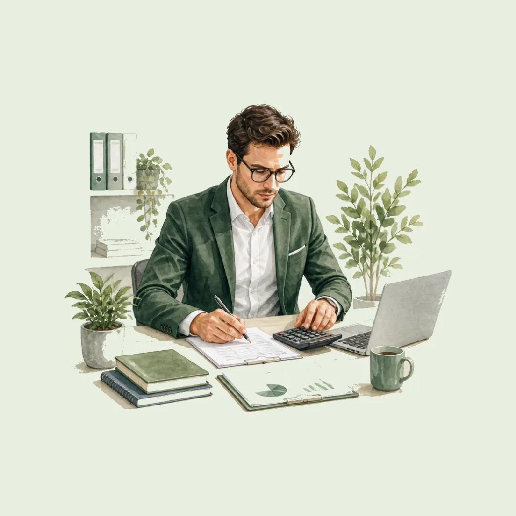 Accountant HRHeaven role illustration for Professional Services employment contract pages