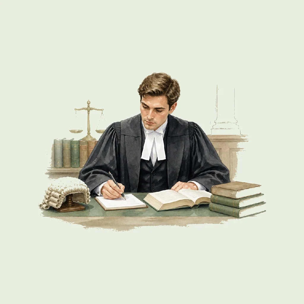 Barrister HRHeaven role illustration for Professional Services employment contract pages