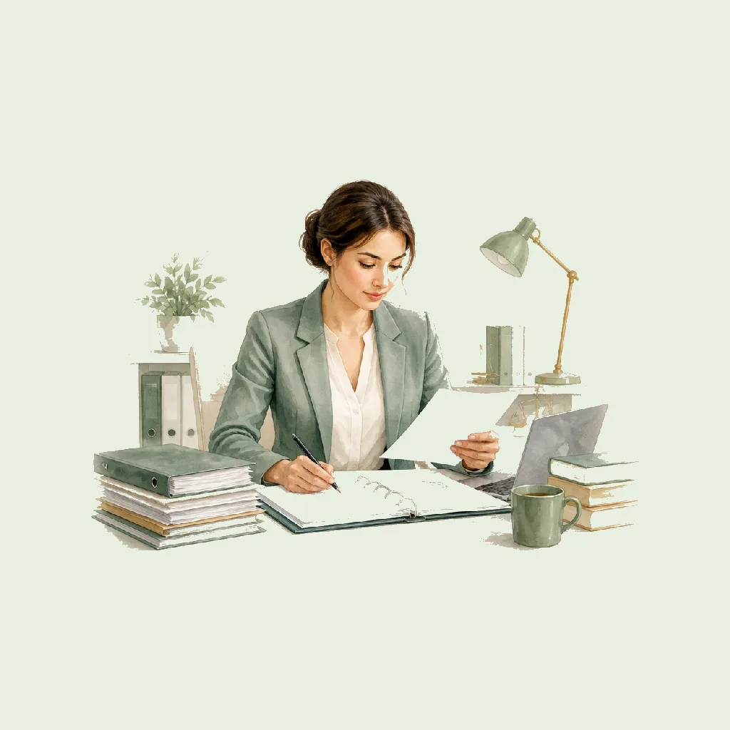 Paralegal HRHeaven role illustration for Professional Services employment contract pages