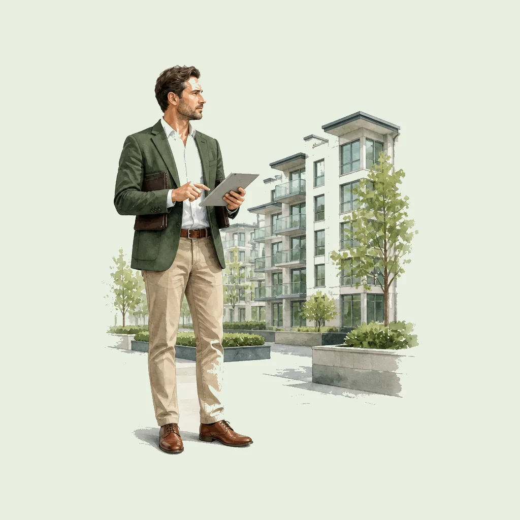 Block Manager HRHeaven role illustration for Real Estate employment contract pages