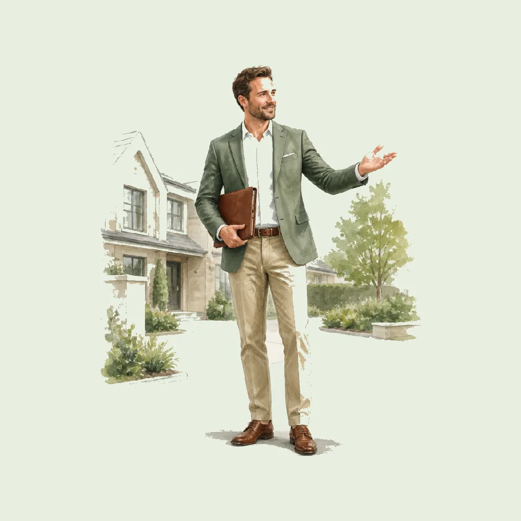 Estate Agent HRHeaven role illustration for Real Estate employment contract pages