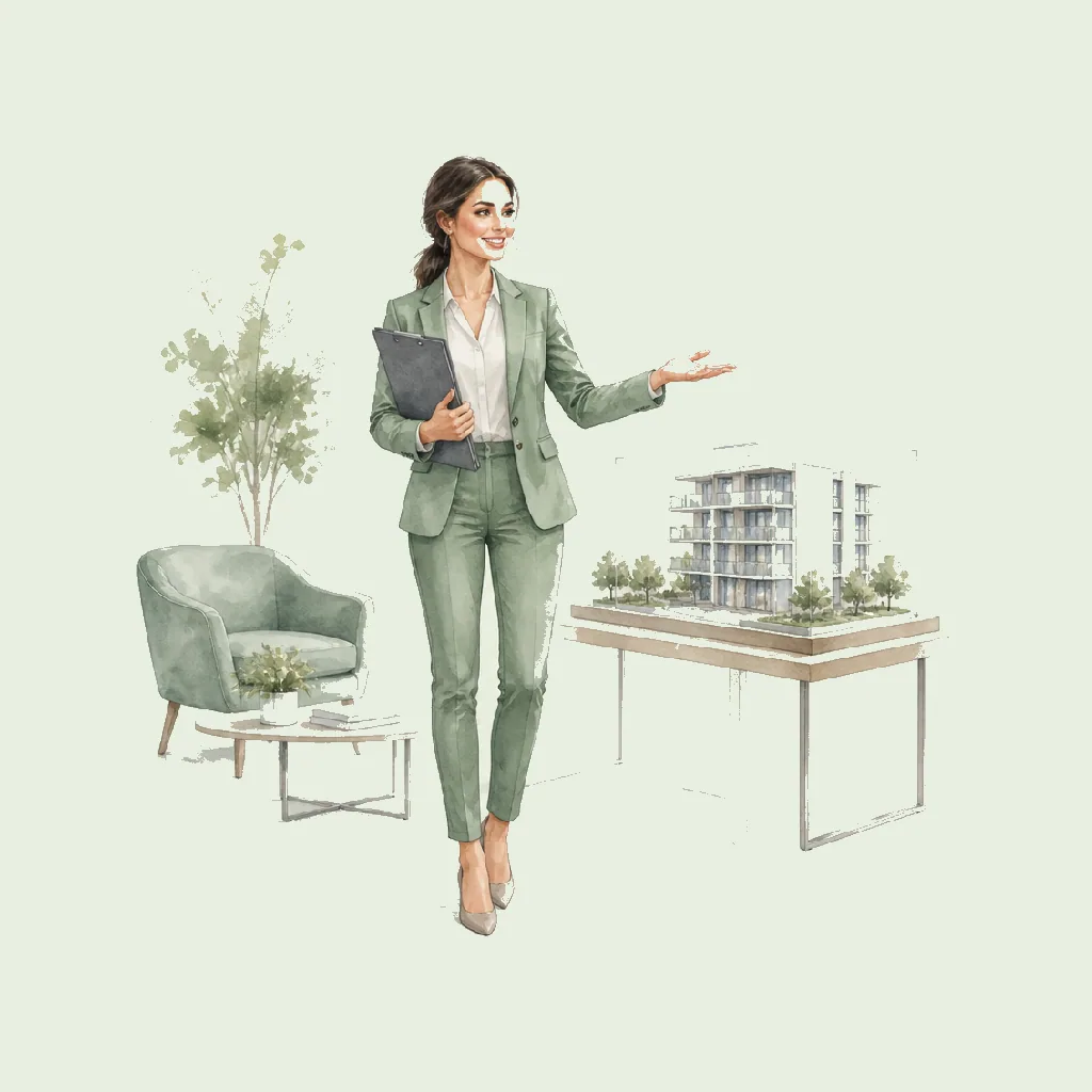 Property Consultant HRHeaven role illustration for Real Estate employment contract pages